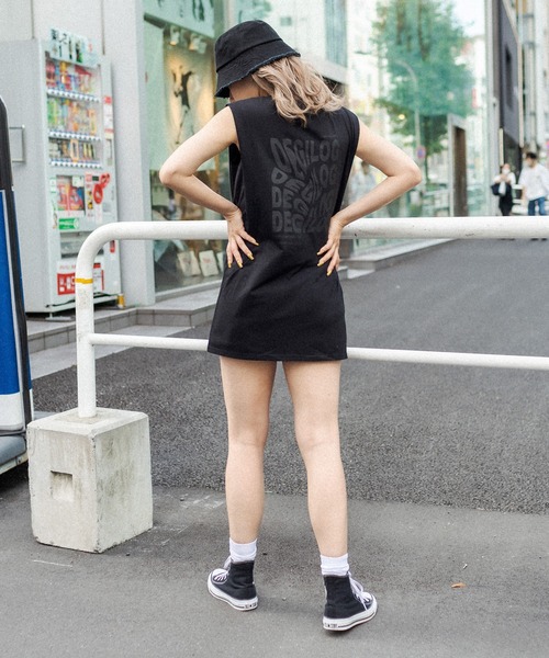 RASVOA（ラスボア）の「バックロゴダブルタンクトップ（タンクトップ・レディース・ブラック/オフホワイト・FREE）」の19枚目の写真