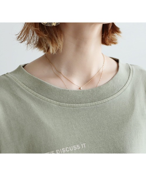 reca(レカ)の「ピグメントプリントTシャツ(Tシャツ/カットソー・レディース・ベージュ/グレー/グリーン・FREE)」の15枚目の写真