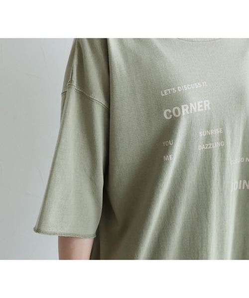 reca(レカ)の「ピグメントプリントTシャツ(Tシャツ/カットソー・レディース・ベージュ/グレー/グリーン・FREE)」の16枚目の写真