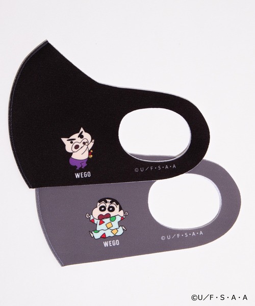 WEGO（ウィゴー）の「∴WEGO/別注【2点セット】クレヨンしんちゃんファッションマスク（マスク・レディース・その他1/その他2・FREE）」の2枚目の写真