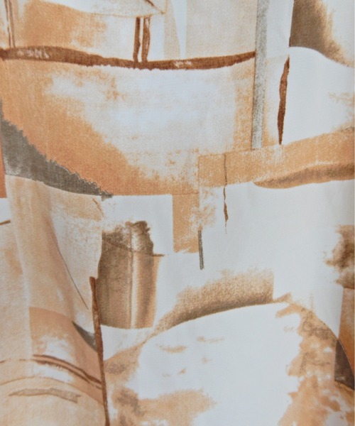 y/m by Yukie（イムバイユキエ）の「アート柄キャミワンピース（ワンピース・レディース・グレー/オレンジ・FREE）」の11枚目の写真