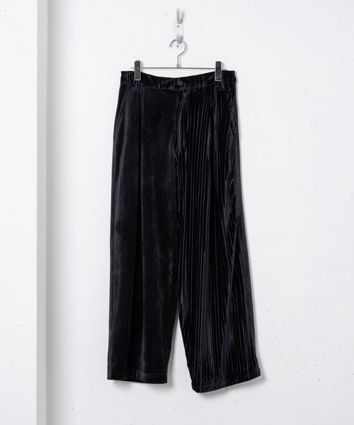 CASPER JOHN（キャスパージョン）の「Pleats Switch Velor Pants/プリーツスイッチベロアパンツ（その他パンツ・メンズ・ブラウン/ブラック・SMALL/MEDIUM/LARGE）」の13枚目の写真