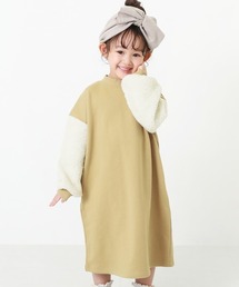 devirock（デビロック）の「袖ボアスウェットワンピース（ワンピース・キッズ）」