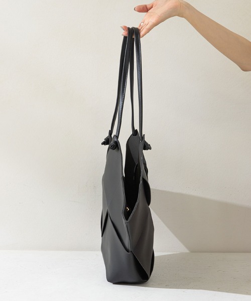 rectangle（レクタングル）の「メッシュトートバッグ（トートバッグ・レディース・ブラック/アイボリー・FREE）」の7枚目の写真