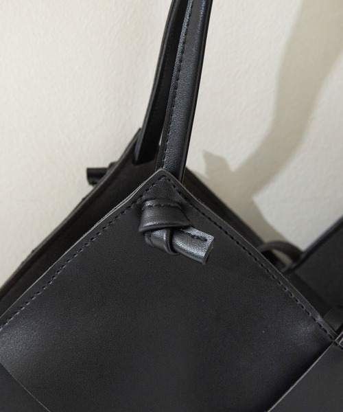 rectangle（レクタングル）の「メッシュトートバッグ（トートバッグ・レディース・ブラック/アイボリー・FREE）」の10枚目の写真