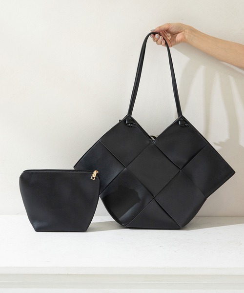 rectangle（レクタングル）の「メッシュトートバッグ（トートバッグ・レディース・ブラック/アイボリー・FREE）」の11枚目の写真