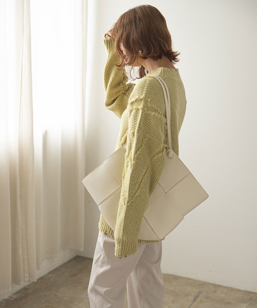 rectangle（レクタングル）の「メッシュトートバッグ（トートバッグ・レディース・ブラック/アイボリー・FREE）」の15枚目の写真