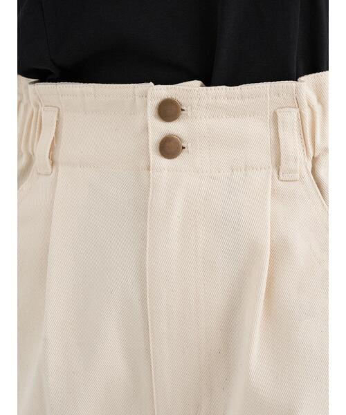 earth music&ecology（アースミュージックアンドエコロジー）の「ハイウエストツイルパンツ ＊（その他パンツ・レディース・アイボリー/ミント/ラベンダー・S/M）」の9枚目の写真