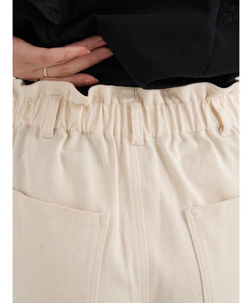 earth music&ecology（アースミュージックアンドエコロジー）の「ハイウエストツイルパンツ ＊（その他パンツ・レディース・アイボリー/ミント/ラベンダー・S/M）」の10枚目の写真