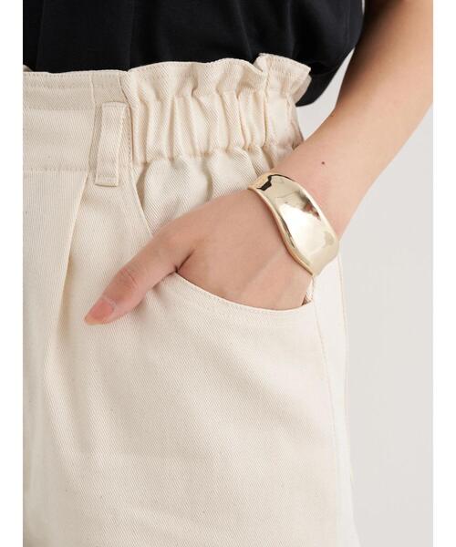 earth music&ecology（アースミュージックアンドエコロジー）の「ハイウエストツイルパンツ ＊（その他パンツ・レディース・アイボリー/ミント/ラベンダー・S/M）」の11枚目の写真