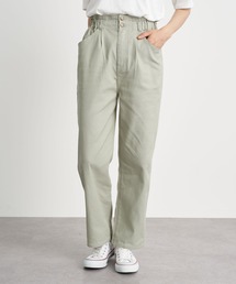 earth music&ecology | ハイウエストツイルパンツ ＊(その他パンツ)