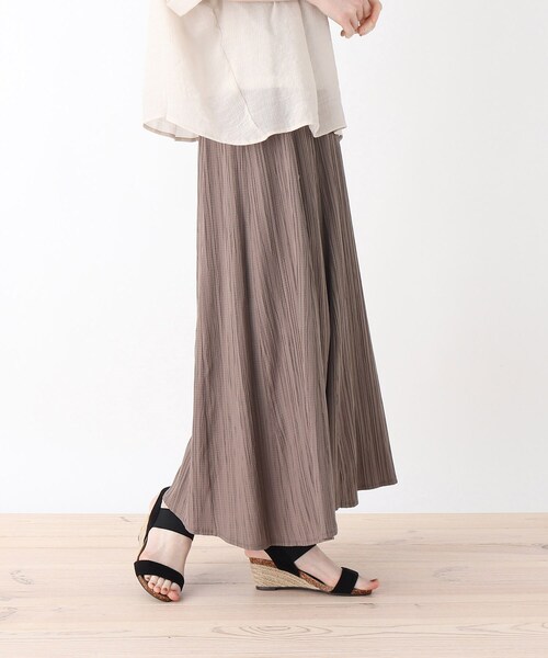 DRESKIP（ドレスキップ）の「◆ウエストギャザーゴア－ドスカート（スカート・レディース・オフホワイト/ブラウン系その他/ダークオレンジ・02/03/04）」の2枚目の写真