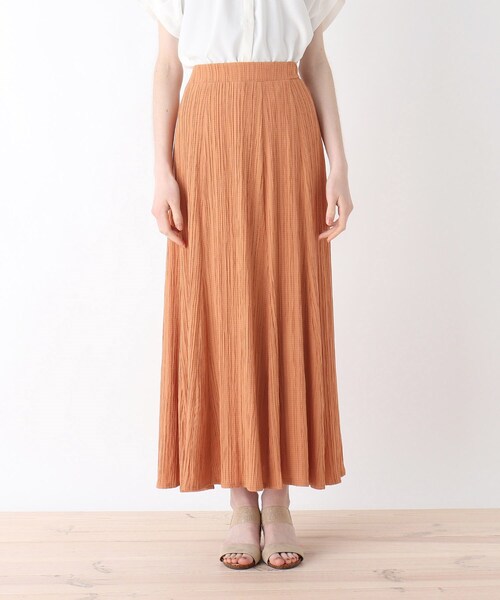 DRESKIP（ドレスキップ）の「◆ウエストギャザーゴア－ドスカート（スカート・レディース・オフホワイト/ブラウン系その他/ダークオレンジ・02/03/04）」の6枚目の写真