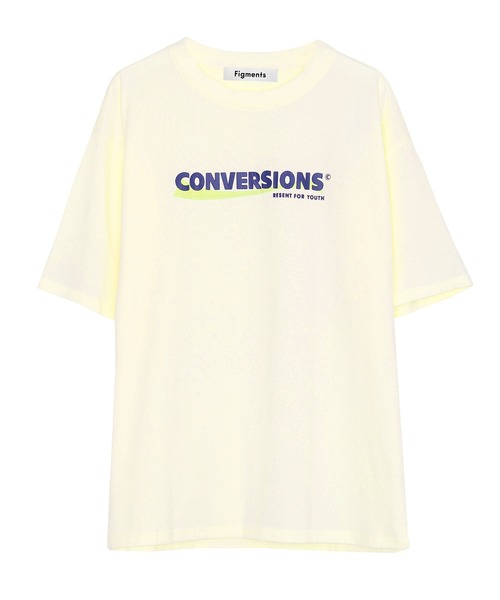 Figments(フィグメンツ)の「CONVERSIONS Tシャツ(Tシャツ/カットソー・レディース・スミクロ/ライトベージュ・FREE)」の8枚目の写真