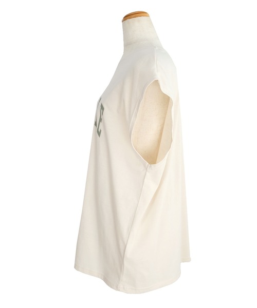 ＡＮＤＪ（アンドジェイ）の「カレッジプリントフレンチスリーブTシャツ（Tシャツ/カットソー・レディース・チャコール/ベージュ系その他・M）」の14枚目の写真