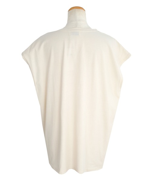 ＡＮＤＪ（アンドジェイ）の「カレッジプリントフレンチスリーブTシャツ（Tシャツ/カットソー・レディース・チャコール/ベージュ系その他・M）」の15枚目の写真