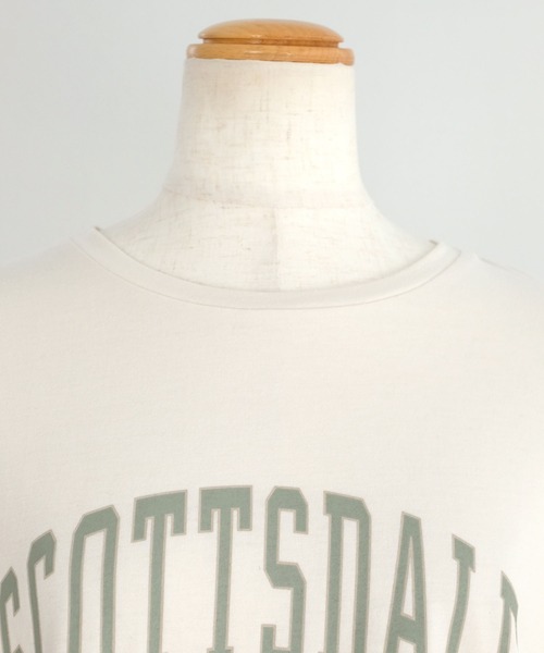 ＡＮＤＪ（アンドジェイ）の「カレッジプリントフレンチスリーブTシャツ（Tシャツ/カットソー・レディース・チャコール/ベージュ系その他・M）」の17枚目の写真