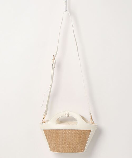 Riberry(リベリー)の「トリミングミニカゴバッグ(かごバッグ・レディース・ホワイト/ブラック/ベージュ/ブラウン/グリーン・FREE)」の19枚目の写真