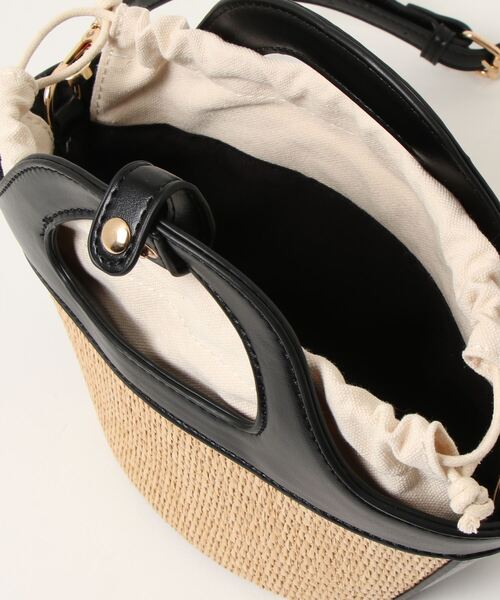 Riberry(リベリー)の「トリミングミニカゴバッグ(かごバッグ・レディース・ホワイト/ブラック/ベージュ/ブラウン/グリーン・FREE)」の18枚目の写真