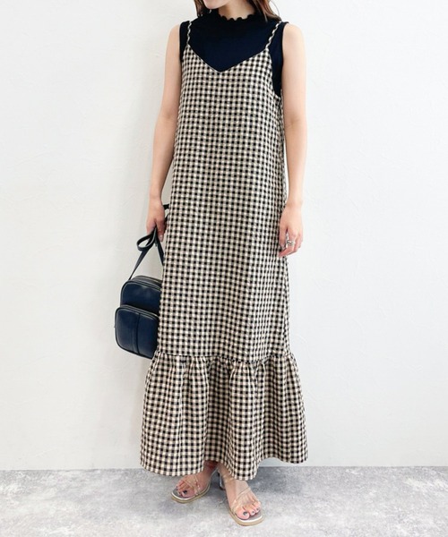 Heather（ヘザー）の「スソフリルキャミワンピース 217893（ワンピース