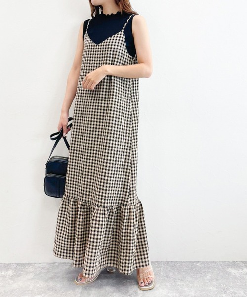 Heather（ヘザー）の「スソフリルキャミワンピース 217893（ワンピース