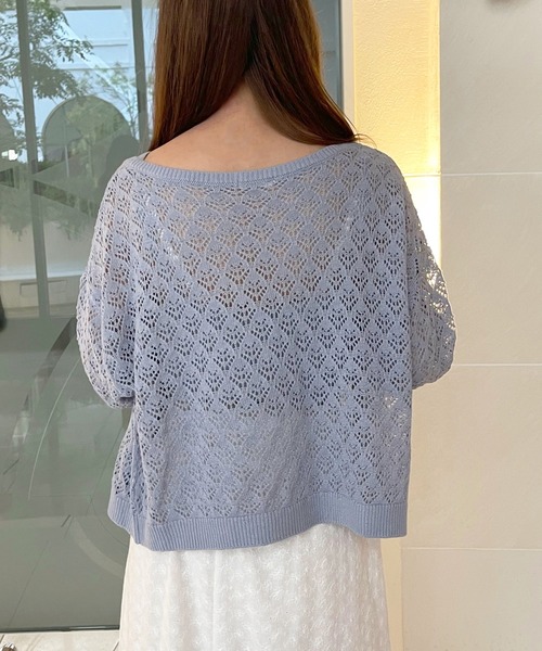 apres jour（アプレジュール）の「透かしカーデアンサンブル【ZOZOTOWN限定アイテム】【7AP】（アンサンブル・レディース・サックスブルー/アイボリー/ピンクベージュ・X-LARGE/フリー）」の19枚目の写真