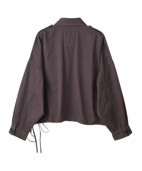 HYSTERIC GLAMOUR（ヒステリックグラマー）の「オーバーサイズミリタリーシャツ（シャツ/ブラウス・レディース・カーキ/チャコール・FREE）」の7枚目の写真