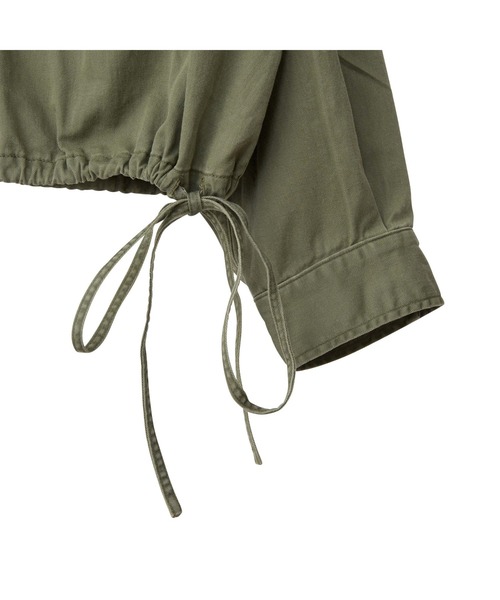 HYSTERIC GLAMOUR（ヒステリックグラマー）の「オーバーサイズミリタリーシャツ（シャツ/ブラウス・レディース・カーキ/チャコール・FREE）」の3枚目の写真