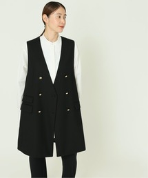 journal standard L'essage | ウールトリコチンノーカラーベスト◆(ベスト)