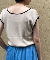 un dix cors | 1枚でキレイな着こなしが叶う　配色パイピング2wayニット(ニット/セーター)