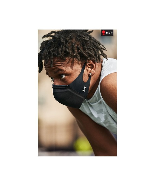 UNDER ARMOUR（アンダーアーマー）の「UAスポーツマスク フェザーウエイト（トレーニング/メンズ/レディース）（その他雑貨・レディース・ブラック/ネイビー/グレー/パープル/グレイッシュブルー/グレー系カモフラージュ/ブラック×ブラック・XS-S/M-L/S-M/L-XL/XXL）」の19枚目の写真