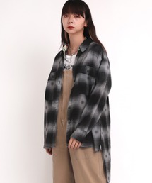 RNA | B2665 オンブレーボタニカルＢＩＧシャツ(シャツ/ブラウス)