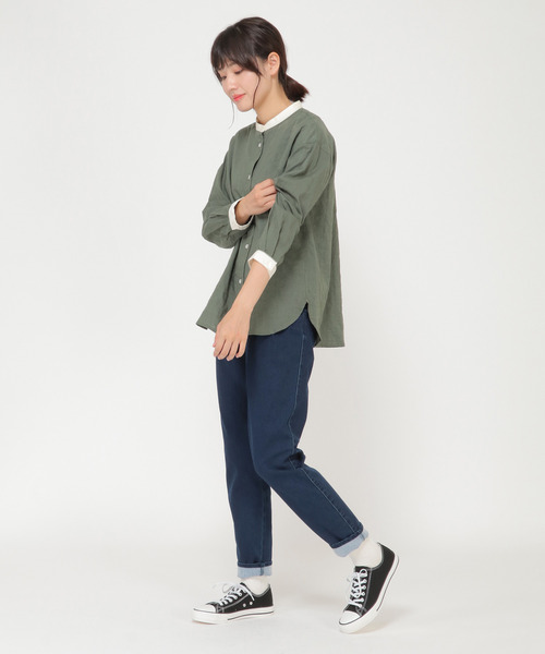 LBC(エルビーシー)の「※WEB限定※裏起毛テーパードパンツ(その他パンツ・レディース・ホワイト/ライトグレー/ブラック/マスタード/ネイビー・S/M/L)」の16枚目の写真