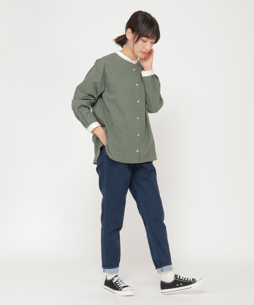 LBC(エルビーシー)の「※WEB限定※裏起毛テーパードパンツ(その他パンツ・レディース・ホワイト/ライトグレー/ブラック/マスタード/ネイビー・S/M/L)」の11枚目の写真