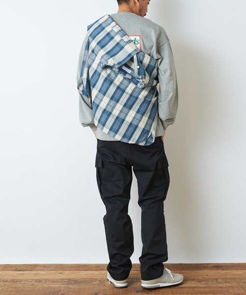 Woods(ウッズ)の「【WOODS / ウッズ】スーパーヘビー ポケットロングT-shirt(Tシャツ/カットソー・メンズ・ライトグレー/ブラック/アイボリー・M/L)」の12枚目の写真