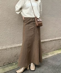 Kastane | ストライプサッカーマーメイドスカート(スカート)