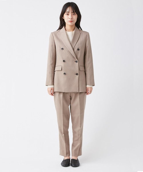 KASHIYAMA（カシヤマ）の「＜ウォッシャブル＞ウールライクポーリーツイル1タックテーパードパンツ（その他パンツ・レディース・ピンクベージュ/ブラウン/ライトブルー/グレー/モカ・マルチサイズ）」の11枚目の写真