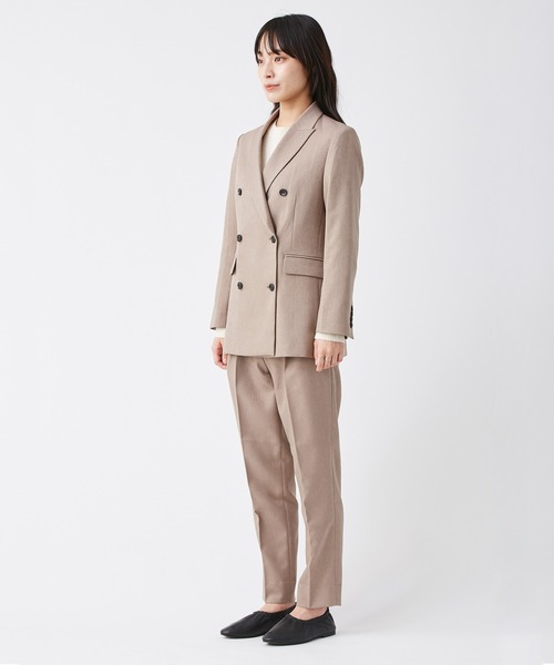 KASHIYAMA（カシヤマ）の「＜ウォッシャブル＞ウールライクポーリーツイル1タックテーパードパンツ（その他パンツ・レディース・ピンクベージュ/ブラウン/ライトブルー/グレー/モカ・マルチサイズ）」の12枚目の写真