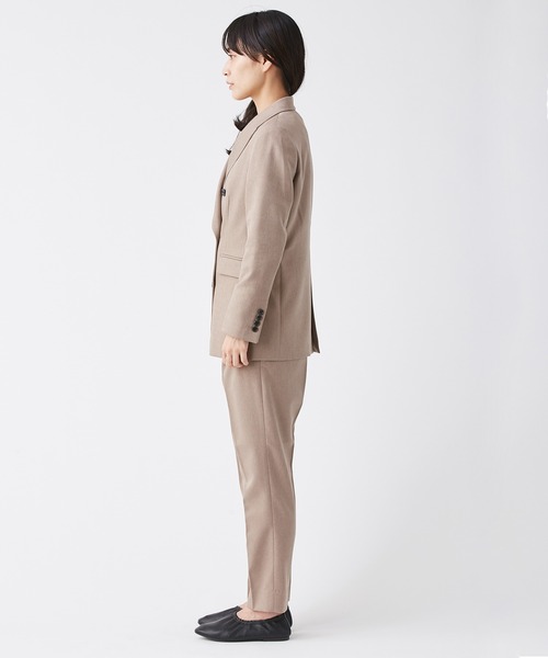 KASHIYAMA（カシヤマ）の「＜ウォッシャブル＞ウールライクポーリーツイル1タックテーパードパンツ（その他パンツ・レディース・ピンクベージュ/ブラウン/ライトブルー/グレー/モカ・マルチサイズ）」の13枚目の写真