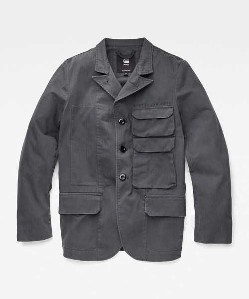 G-STAR（ジースター）の「STACKED POCKET BLAZER CONSTRUCTED/テーラードジャケット/ブレザー（テーラードジャケット・メンズ・ダークオリーブ/ダークグレー/ブルー系その他・SMALL/MEDIUM/LARGE/X-LARGE/X-SMALL）」の7枚目の写真