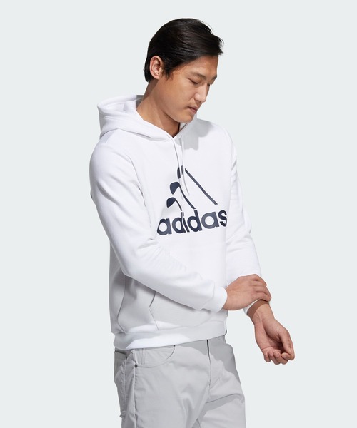 adidas（アディダス）の「アイアンアディダスロゴ 長袖プル
