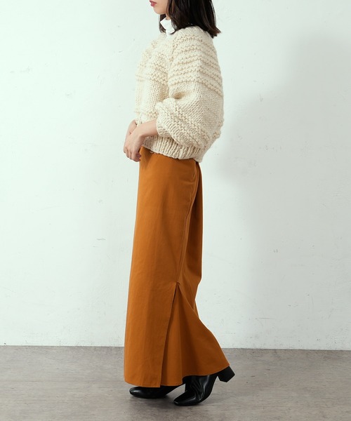 CIAOPANIC（チャオパニック）の「ハンドニットカーディガン（カーディガン/ボレロ・レディース・オフホワイト/モスグリーン/モカ・FREE）」の12枚目の写真