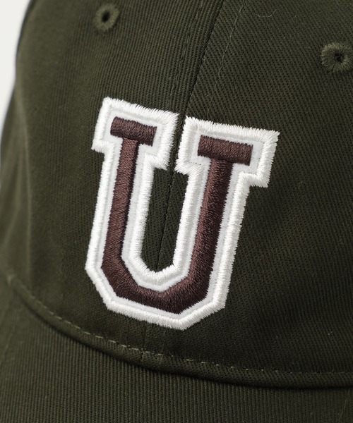 UNIVERSAL OVERALL(ユニバーサルオーバーオール)の「【UNIVERSAL OVERALL】KIDS カレッジロゴ刺繍 ワッペンCAP(キャップ・キッズ・ブラック/グリーン/アイボリー・FREE)」の8枚目の写真
