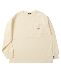 GLAZOS | ミドルウエイト天竺・USAコットンドロップショルダーポケット長袖Tシャツ(Tシャツ/カットソー)