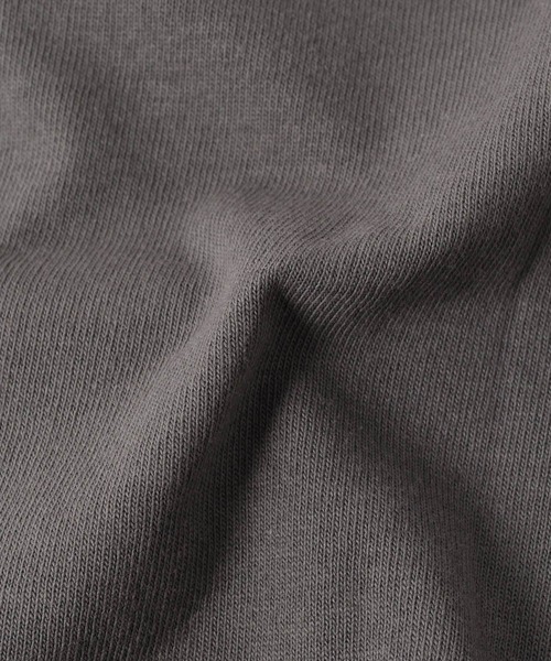 GLAZOS（グラソス）の「ミドルウエイト天竺・USAコットンドロップショルダーポケット長袖Tシャツ（Tシャツ/カットソー・キッズ・サックスブルー/ブラック/チャコールグレー/グリーン/アイボリー・130cm/170cm/150cm/160cm/140cm）」の18枚目の写真