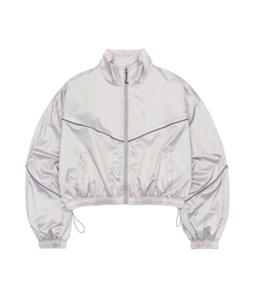 SCULPTOR（スカルプター）の「Satin Crop Windbreaker/サテンクロップウィンドブレーカー（その他アウター・レディース・ブラック/ライトグレー・FREE）」の10枚目の写真