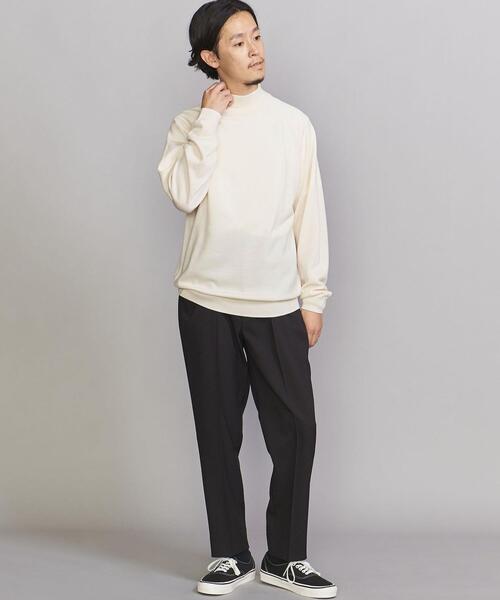 BEAUTY&YOUTH UNITED ARROWS(ビューティーアンドユースユナイテッドアローズ)の「BY SUPER 140 ウォッシュ ウール タートルネックニット(ニット/セーター・メンズ・ホワイト/ブラック/グレー・S/M/L/XL)」の8枚目の写真
