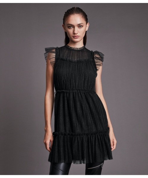 ALLSAINTS（オールセインツ）の「PERRI DRESS | PERRI ドレス・ワンピース（ワンピース・レディース・ブラック系その他/ピンク系その他・8/6/4/2）」の5枚目の写真