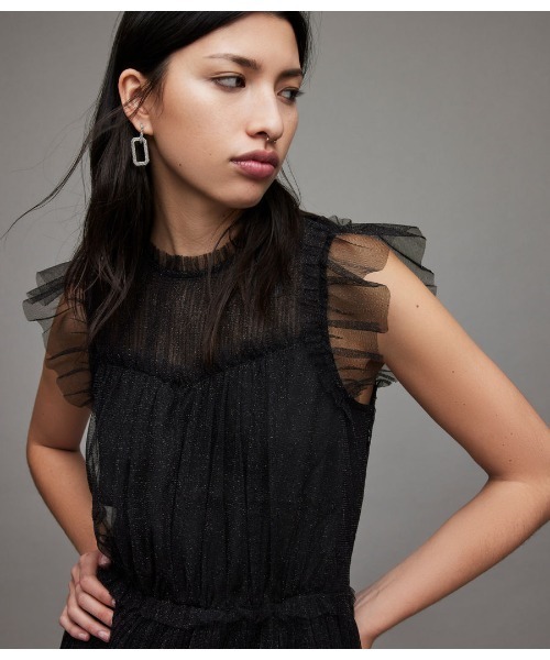 ALLSAINTS（オールセインツ）の「PERRI DRESS | PERRI ドレス・ワンピース（ワンピース・レディース・ブラック系その他/ピンク系その他・8/6/4/2）」の11枚目の写真
