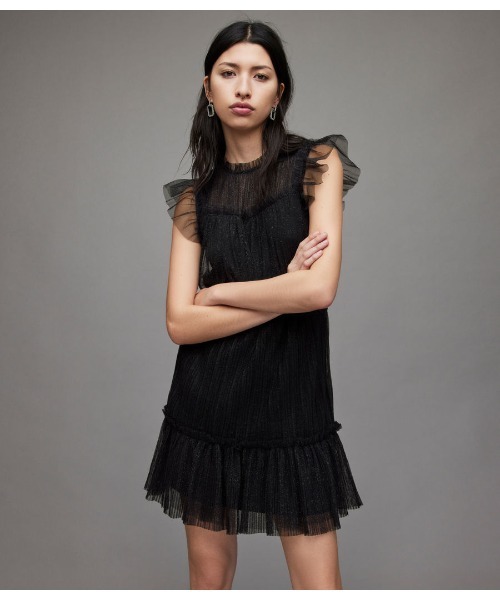 ALLSAINTS（オールセインツ）の「PERRI DRESS | PERRI ドレス・ワンピース（ワンピース・レディース・ブラック系その他/ピンク系その他・8/6/4/2）」の8枚目の写真